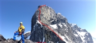 Gietl and Schaeli climb Devil's Paw north summit