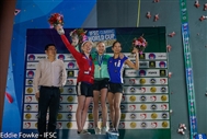 Silver for Shauna in second round of Bouldering World Cup