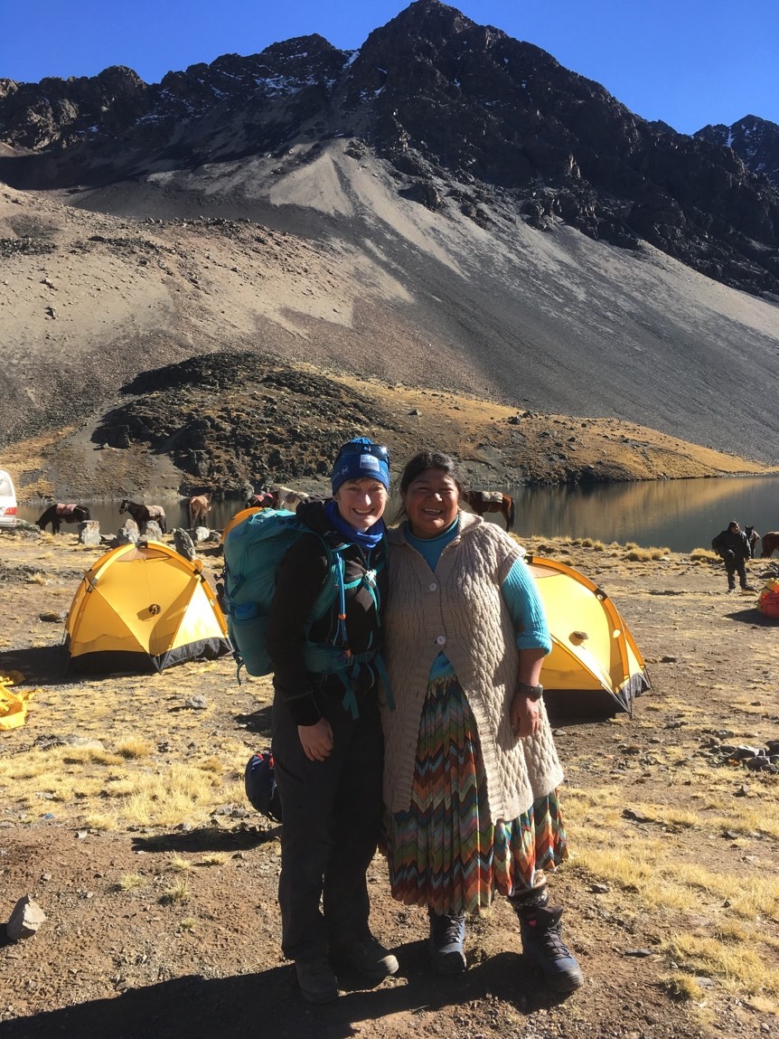 Pic from Bolivian Andes last year (2019) where I bumped into Gimena Lidia Huayllas  (1st qualified female Bolivian Guide, & who led first female only ‘Cholita’ climb…)